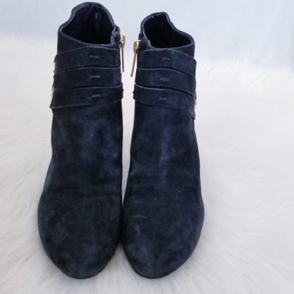 Guess LATOIAN Black Suede Ankle Boots Size 8 - Picture 3 of 8